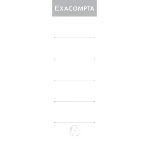 Paquet de 10 &eacute;tiquettes autocollantes pour classeur a levier dos de 80mm - Blanc - EXACOMPTA 