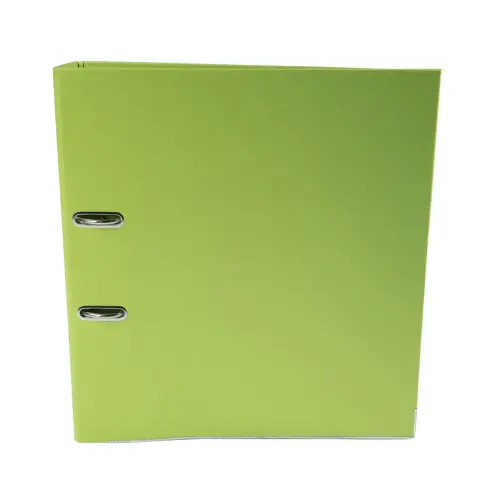 Classeur à levier Prem'Touch intérieur et extérieur en polypropylène - Dos 80mm - A4 maxi. - Vert anis - EXACOMPTA