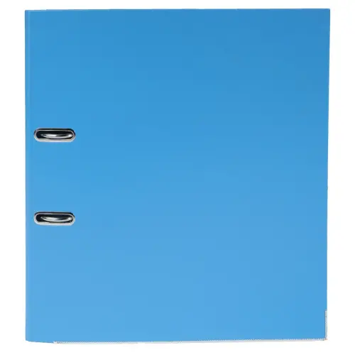 Classeur à levier Prem'Touch intérieur et extérieur en polypropylène - Dos 80mm - A4 maxi. - Bleu clair - EXACOMPTA