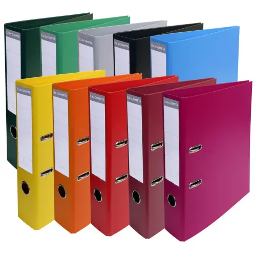 Classeur &agrave; levier PVC A4 dos de 70mm. - Couleurs assorties - EXACOMPTA 