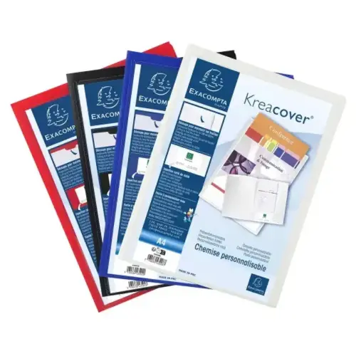 Chemise de présentation polypropylène souple Krea Cover - A4 - Couleurs assorties - EXACOMPTA