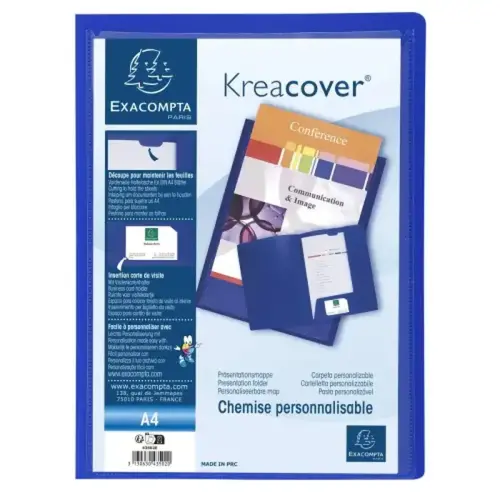 Chemise de présentation polypropylène souple Krea Cover - A4 - Couleurs assorties - EXACOMPTA