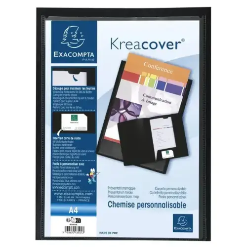 Chemise de présentation polypropylène souple Krea Cover - A4 - Couleurs assorties - EXACOMPTA