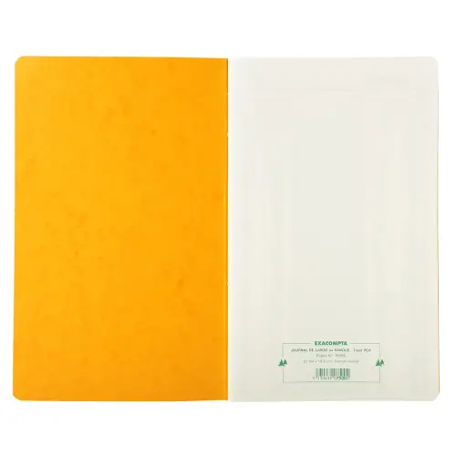 Piq&ucirc;re 32x19,5cm Journal de caisse ou banque 5 d&eacute;bits - 5 cr&eacute;dits 31 lignes 80 pages - EXACOMPTA 