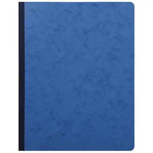 Piqûre 32x25cm 6 colonnes sur 1 page 31 lignes 80 pages - Bleu - EXACOMPTA