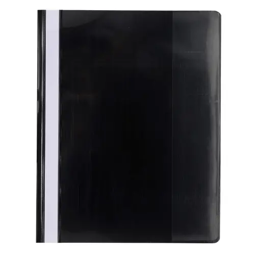 Chemise de présentation à lamelles PVC Premium - A4 - Noir - EXACOMPTA
