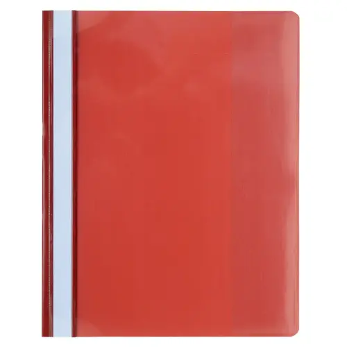 Chemise de présentation à lamelles PVC Premium - A4 - Rouge - EXACOMPTA