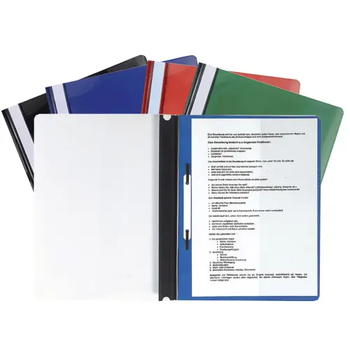 Chemise de présentation à lamelles PVC Premium - A4 - Couleurs assorties - EXACOMPTA