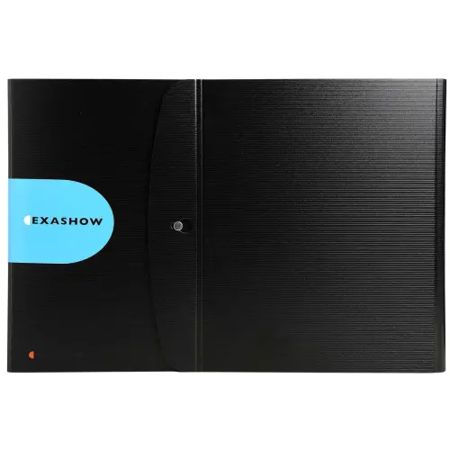 Classeur de présentation Exashow en polypropylène 4 anneaux 30mm Exactive® - A3 - Noir - EXACOMPTA