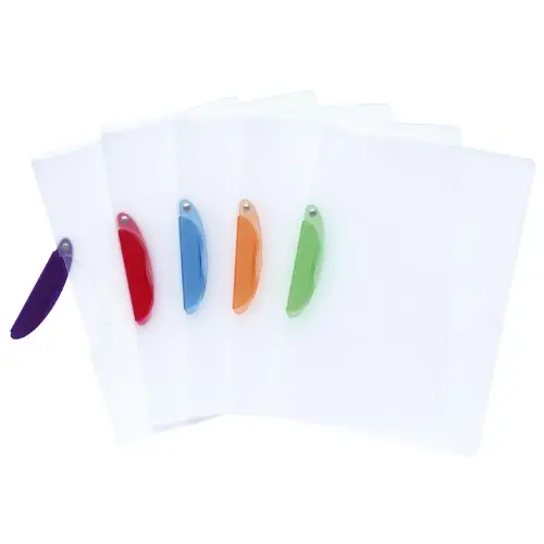 Chemise de présentation polypropylène semi-rigide Clip Design - A4 - Couleurs assorties - EXACOMPTA
