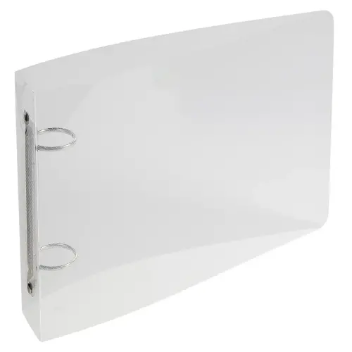 Classeur pour fiches bristol 125x200 2 anneaux 25mm polypropylène Crystal colours - Cristal - EXACOMPTA