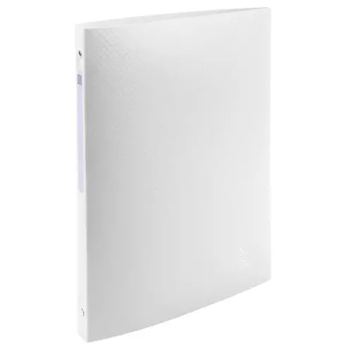 Classeur 4 anneaux 15mm polypropylène OPAK - A4 - Blanc - EXACOMPTA