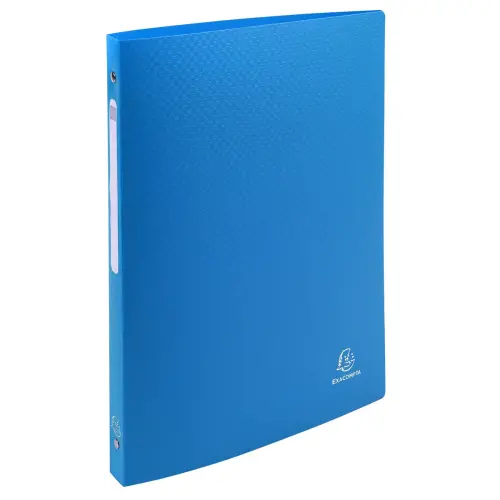 Classeur 4 anneaux 15 mm polypropyl&egrave;ne OPAK - A4 - Bleu clair - Exacompta 