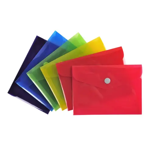 Pochette pression Iderama en polypropylène - Couleurs assorties - Exacompta