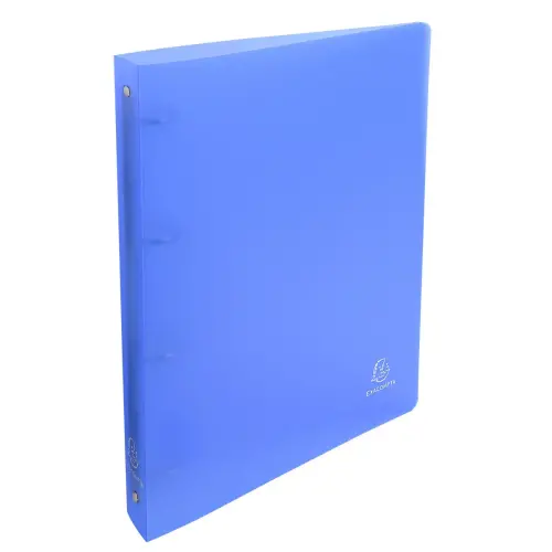 Classeur 4 anneaux 30 mm polypropylène Chromaline - A4 maxi - Bleu - EXACOMPTA