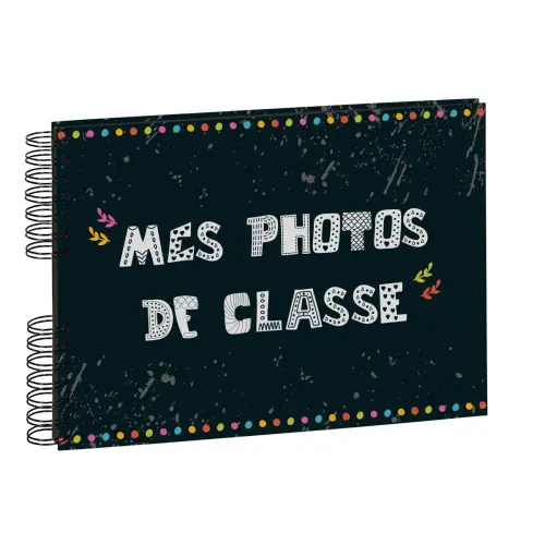 Album photos &agrave; spirales 50 pages noires pour photos de classe - 32x22 cm - Visuel - EXACOMPTA 