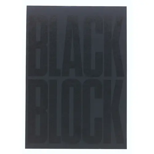 Bloc Black block 29,7x21cm - Papier jaune quadrillé 5x5 - 70 feuillets - Noir - EXACOMPTA