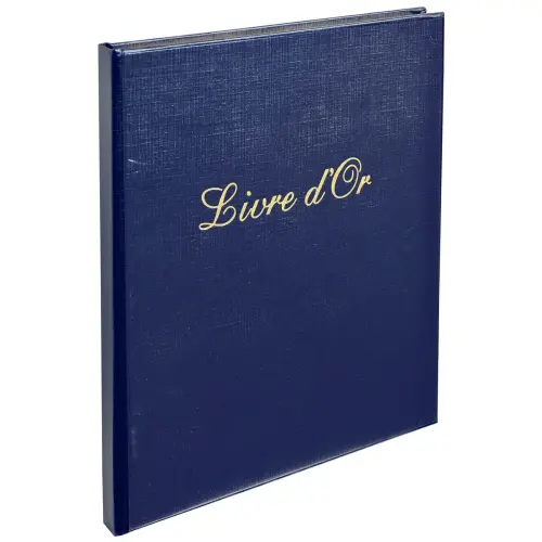 Livre d'or Balacron avec titre 140 pages blanches - 21x19 cm vertical - Couleurs assorties - EXACOMPTA 