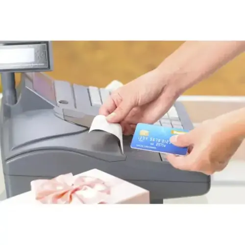 Bobine pour tickets de carte bancaire 57x40 mm - 1 pli thermique 55g/m2 sans BPA. - EXACOMPTA 