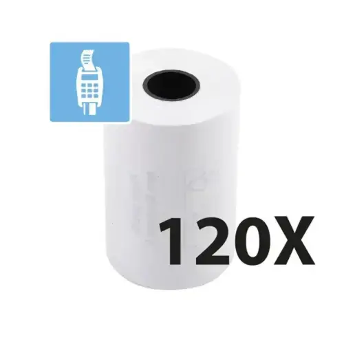 Bobine pour tickets de carte bancaire 57x40 mm - 1 pli thermique 55g/m2 sans BPA. - EXACOMPTA 