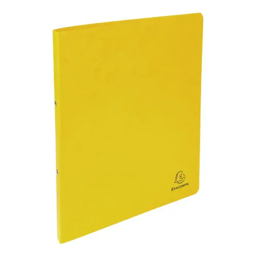 Classeur 2 anneaux 15 mm Carte lustrée - A4 - Jaune - Exacompta