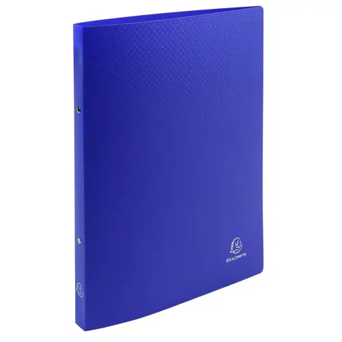 Classeur 2 anneaux 15mm polypropylène OPAK - A4 - Bleu foncé - EXACOMPTA