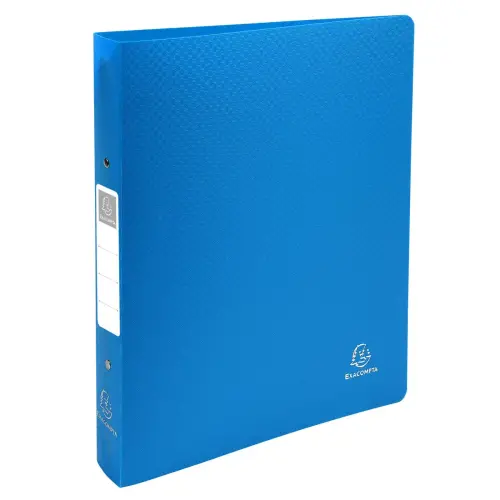 Classeur 2 anneaux 30mm polypropylène OPAK rigide 10/10e - A4 Maxi. - Bleu clair - EXACOMPTA
