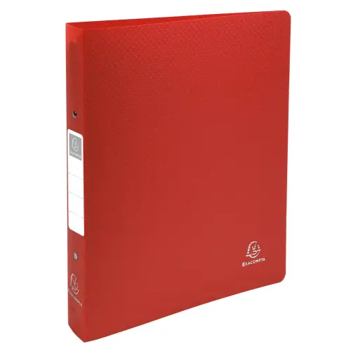 Classeur 2 anneaux 30mm polypropylène OPAK rigide 10/10e - A4 Maxi. - Rouge - EXACOMPTA