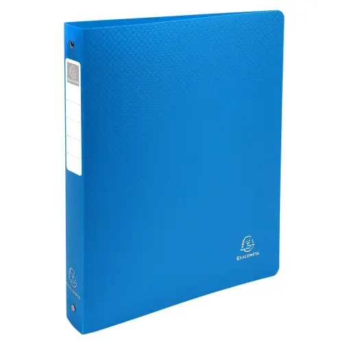 Classeur 4 anneaux 30mm polypropyl&egrave;ne OPAK rigide 10/10e - A4 Maxi. - Bleu clair - EXACOMPTA 