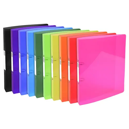 Classeur 2 anneaux 30mm IDERAMA PP - A4 maxi - Couleurs assorties - EXACOMPTA