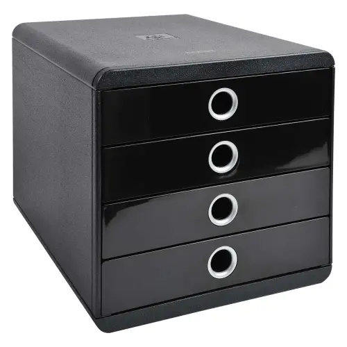 POP-BOX - Noir/argent - EXACOMPTA
