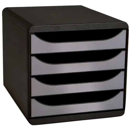 BIG-BOX Pastel noir/pastel glossy - Noir/argent - EXACOMPTA 