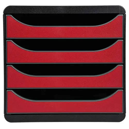 BIG-BOX Pastel noir/pastel glossy - Noir/Rouge carmin - EXACOMPTA