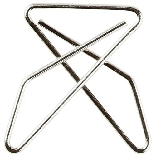 Bo&icirc;te de 100 attaches crois&eacute;es 30x40mm - Argent - EXACOMPTA 