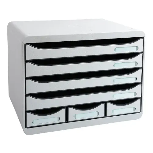STORE-BOX MINI 7 tiroirs - Gris lumi&egrave;re - EXACOMPTA 