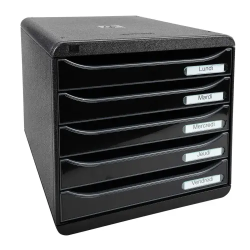 BIG-BOX PLUS - Noir/noir glossy - EXACOMPTA 