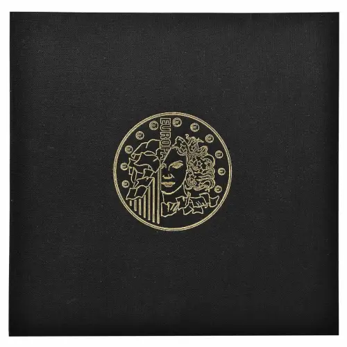 Classeur numismatique + 5 feuilles plastique - 24,5x25 cm - Noir - EXACOMPTA