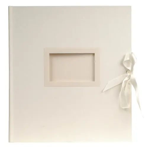 Album photos livre 60 pages blanches Kingsbridge - 29x32 cm - Ivoire - EXACOMPTA 