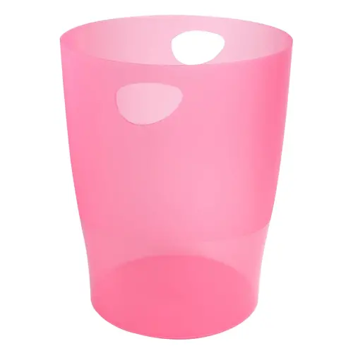 ECOBIN Corbeille &agrave; papier - Framboise translucide - EXACOMPTA 