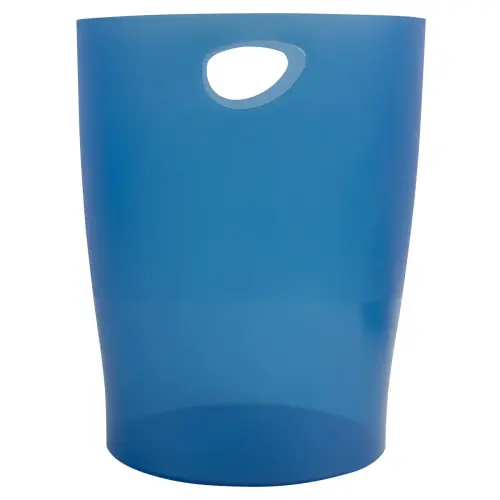 ECOBIN Corbeille à papier - Bleu royal translucide - EXACOMPTA