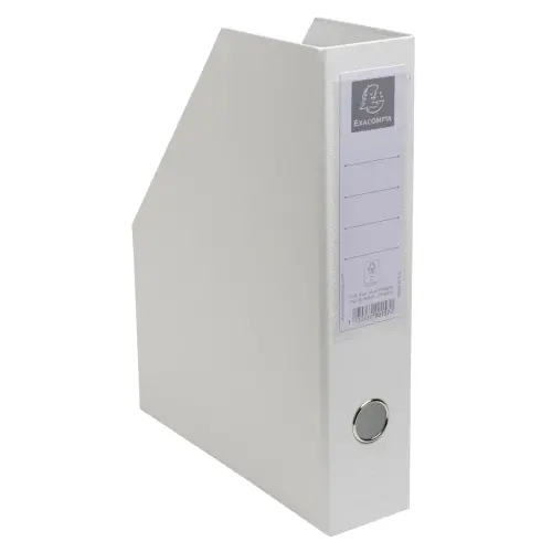 Porte-revues PP - Dos 70mm - livr&eacute;s &agrave; plat - 23x31cm - Blanc - EXACOMPTA 