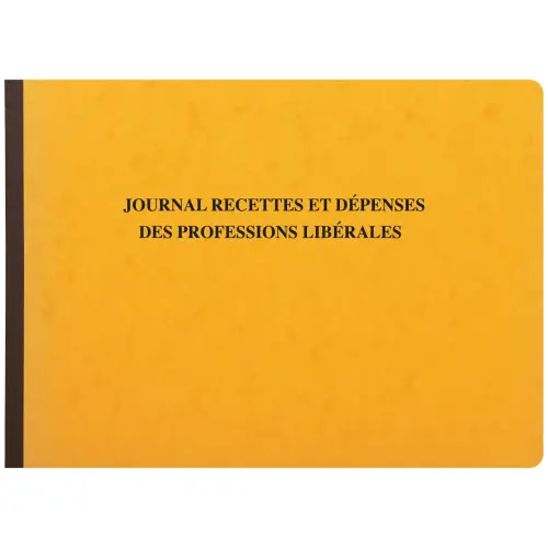 Piqûre Recettes-Dépenses professions libérales - 27 x 38 cm - 80 pages - Exacompta