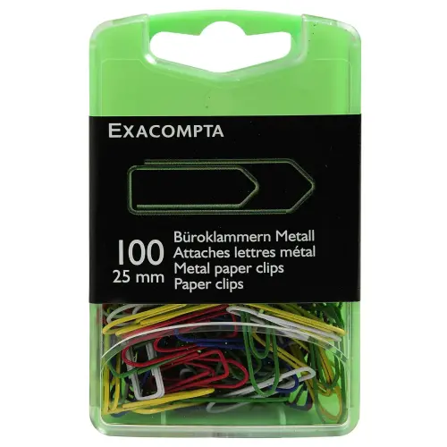 100 Attaches lettres - 25 mm - Coloris assortis - EXACOMPTA 