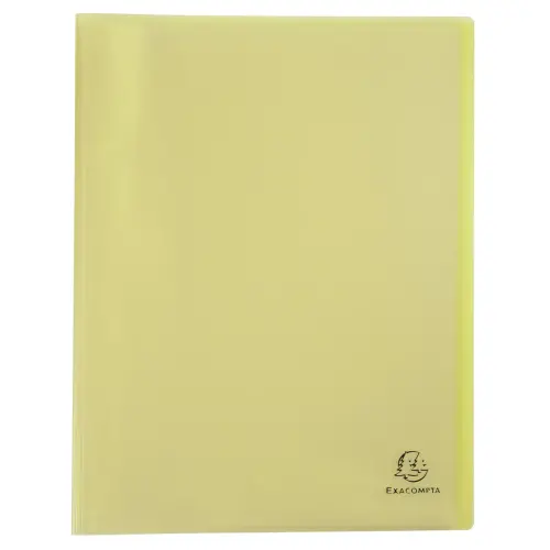 Porte-vues A4 80 vues Chrom Pastel Jaune - Exacompta