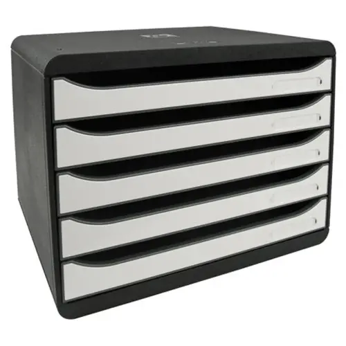 BIG-BOX PLUS HORIZON Glossy noir/blanc g - Exacompta