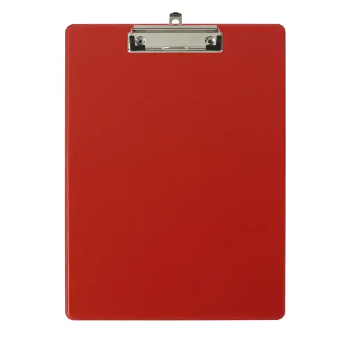Porte-bloc avec pochette PP A4 rouge