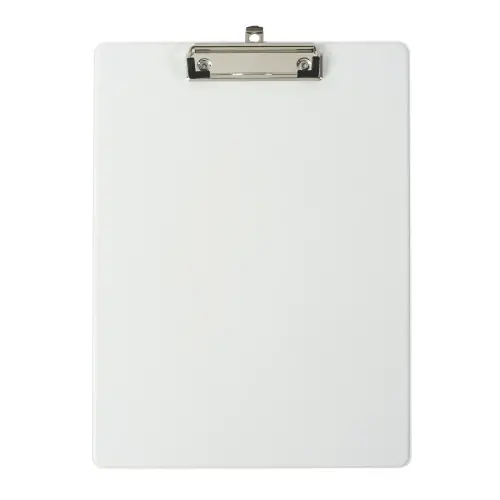 Porte-bloc avec pochette PP A4 Blanc - Exacompta 