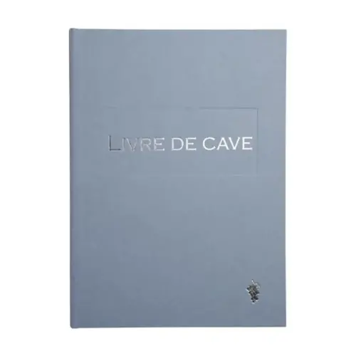 LIVRE DE CAVE.220X170.96 PAGES GRIS 