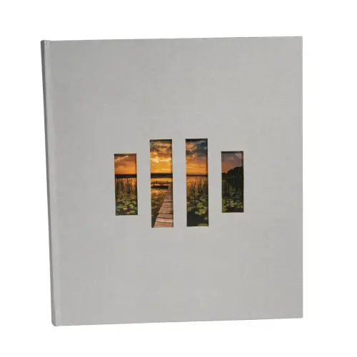 Album livre 60p noir 29x32cm MILANO Gris 