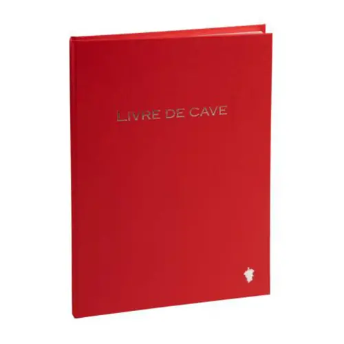 Livre de cave - A4 - 96 pages - Rouge - Exacompta